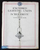 The Holdrite c1920s Sales Brochure - 16 page catalogue of Art Nouveau hanging lamps of every