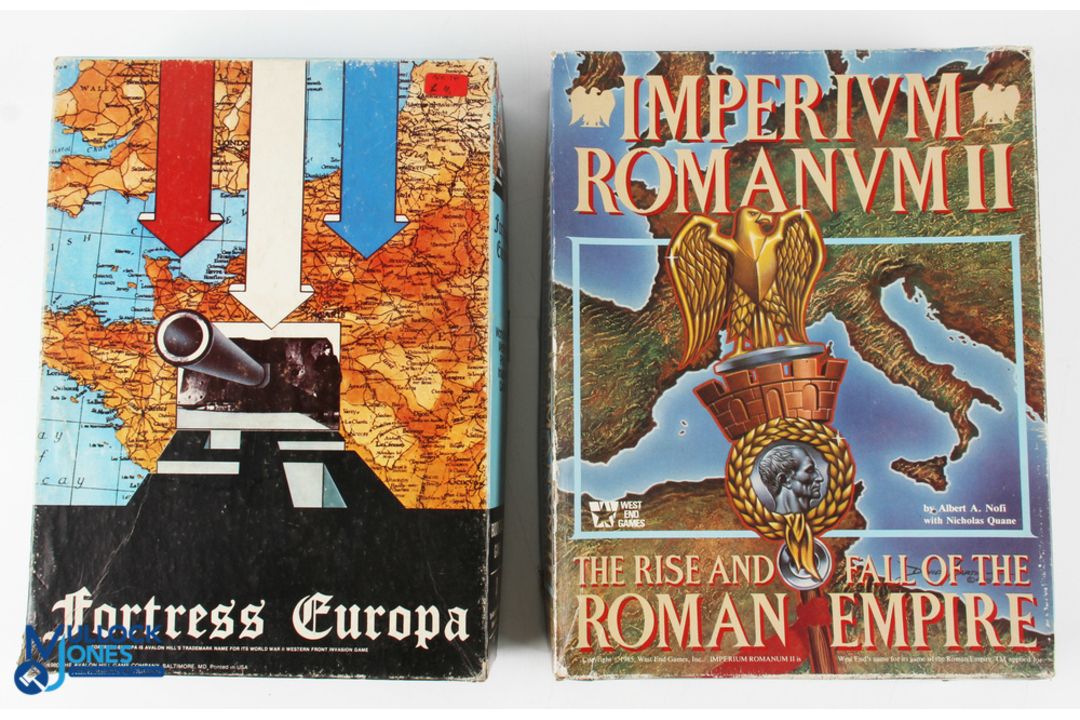 2 Period Military Board Games to include Fortress Europa Avalon Hill historical board game, Imperivm