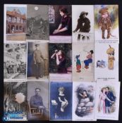 WWI Postcards - small collection of approx. 33 WWI era postcards, including Bairnsfather and other