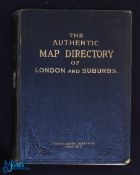London -The Authentic Map Directory of London and Suburbs, produced by Geographia Ltd c1923 -