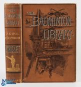 Cricket by G Steel 1890 - a detailed 429 page book full of illustrations within the text - has