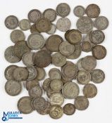 Pre 1947 50/50 Silver British Coin Collection a good collection of 1921-1946 coins to include