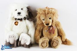 2x Charlie Bear Sofy Toys Limited Edition, to include Linus with bag, Campbell - 2 scarer Charlie
