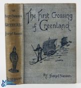 Arctic The First Crossing of Greenland by Fridtjof Nansen 1892- A 452 page book with over 130