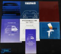 Porsche 928 Sales Catalogues Brochures, to include 1978 colour chart, 1979 with data sheet 1980 with