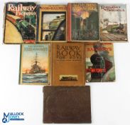 c1920-1950 Period Children Railway Books, a collection to include Railway Book for Boys Ellison