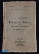 Yorkshire - Wharfedale - The Harewood Estate printed sales book for the sale of the outlying