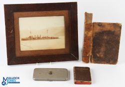 Military Collectables to include Royal Welsh Fusiliers cigarette case - base metal with enamel