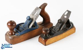 2x Stanley Liberty Bell 76 Wood Bottom Smooth Planes, unnumbered plane - size 8
