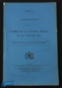 Earthquake - Kingston - Jamaica 1907 - Government Blue Book - correspondence relating to the