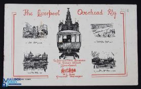 Liverpool Overhead Railway circa early 1930s. An 8 page publication with 12 photographs of their