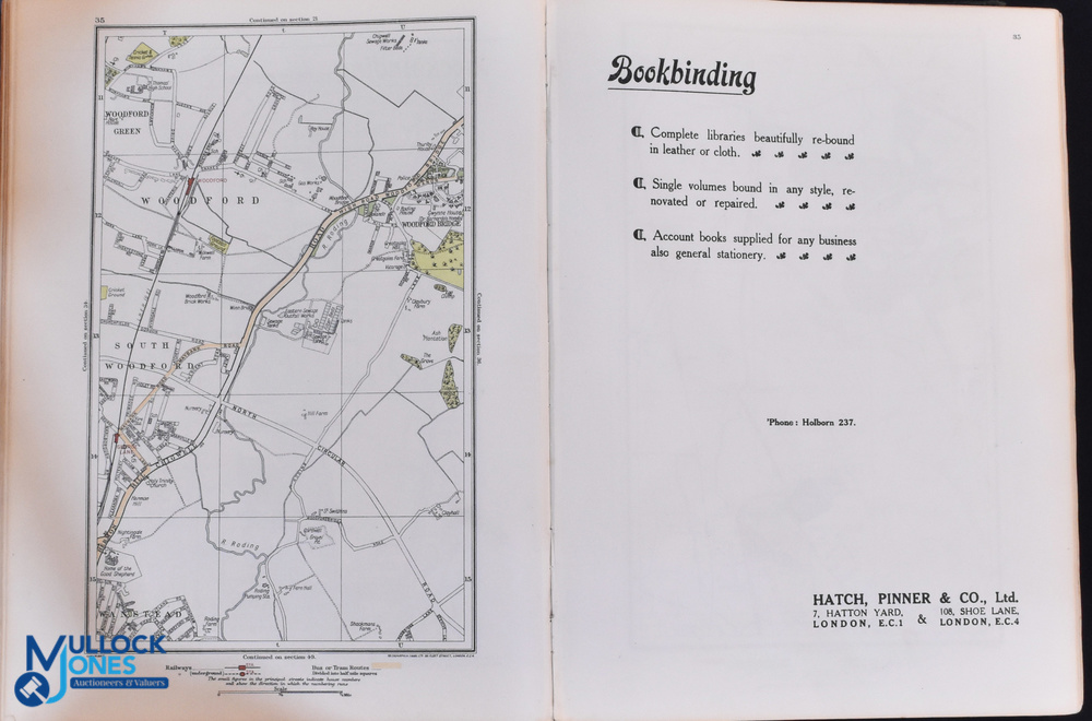 London -The Authentic Map Directory of London and Suburbs, produced by Geographia Ltd c1923 - - Image 4 of 5