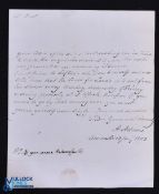 Stage Coaches 1803 interesting letter dated January13TH 1803 giving details of stages coaches from