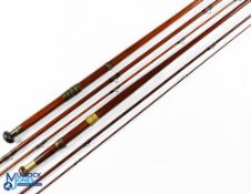 P D Malloch greenheart salmon fly rod No 7921 - 13' 3pc tip 5