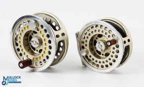 Diawa Alltmor series #8/9 large arbor fly reel, counterbalanced wooden handle, rear drag adjuster,