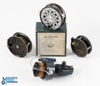 4x Fishing Reels, to include a boxed Farlow's Cobra reel 3 ½ inch in good condition with