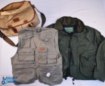 Hardy Alnwick canvas and leather shoulder bag, 15