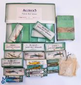 A Collection of Boxed Allcocks Baits, to include dead bait spinners, true form bait, natural bait