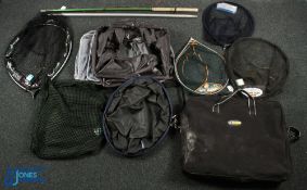 Fishing Nets & Landing Nets keep nets, to include 2 net handles and 5 net heads by Keenets