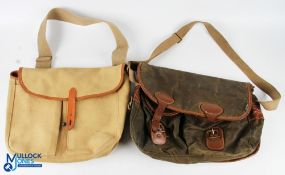 Hardy Alnwick canvas and leather shoulder bag 12