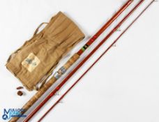 S Allcock & Co Ltd Redditch 3 Star hollow glass match/trotting rod 12' 3pc, 24