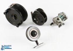 Millwards Spinover multiplier bait casting reel, on/off check, free spool, twin handles, runs