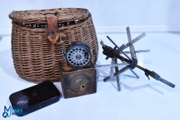 Hardy Neroda ox blood finish pocket fly box, 6 ¼