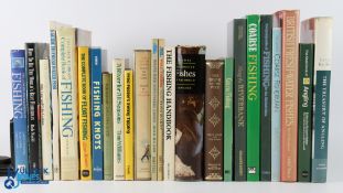 3x boxes of Fishing themed books: a large collection with noted books of the New Encyclopaedia of