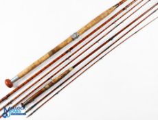 Hardy Alnwick split cane salmon fly rod - 14' 3pc with spare tip (4