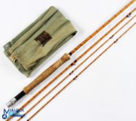 Hardy The Itchin 9ft 6in 3 piece Palakona split cane fly rod with spare tip NoH52771A (Export),