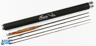 A fine Guide Line Fario carbon stream trout fly rod 8' 4pc line 4#, alloy uplocking reel seat with