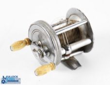 J A Coxe Reel Company, Bronson, Michigan Model 10c Multiplier Reel c1940s twin cream handles,