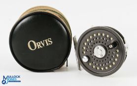 Orvis USA Battenkill 7/8 disc alloy trout fly reel, made in England, 3 3/8