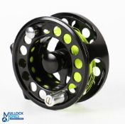 Airflo Airtec 7/9 alloy fly reel in black finish, rear drag adjuster, counter balance weight,