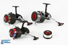 A collection of DAM fixed spool reels, all with good bails, running well with light use: Quick 550N.