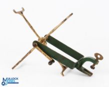 Hardy Bros, Alnwick 1897 Pattern Line Winder with 4 numbered brass arms with brass handle, mounted