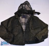 Hardy Bros Short Wax Wading Jacket, with its hood size XL, good used condition