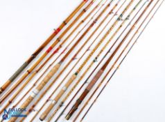 4x Various Coarse Fishing Rods to incl' 13 ft 4 piece bamboo roach pole/rod conversion with brass