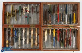 2x Uncommon Westley Richards Patented Lure Boxes, one is fully marked, the other in a similar style,