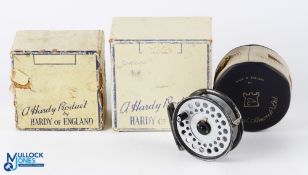 Hardy Bros Viscount 130 alloy fly reel with line guide, rear drag, constant check, quick release