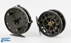 Allcocks Redditch Aerial alloy centre pin reel 3 3/16