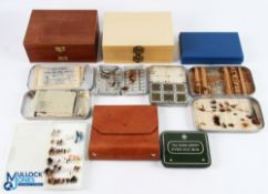 Qty of Fly-Fishing Tackle Boxes, to include makers of Hardy (blue plastic case) Wheatley, Loch
