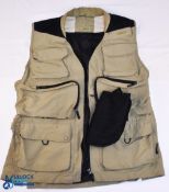 Hardy Bros Polartec Fishing Waist Coat size XL plus a Hardy Bros mesh bag