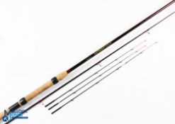 Tricast Trophy Kevlar 11ft 6in 2 piece rod burgundy spiral blank, lined guides, 23