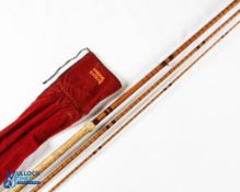Bruce & Walker hand built in England - Walker salmon deluxe, gold finish salmon hexagraph fly rod,