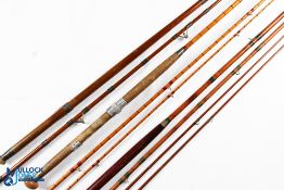 3x Scarce Hardy Rods - to incl' Hardy The Wye Palakona 12ft 6in 3 piece split cane salmon fly rod