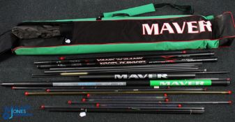 Maver & Daiwa Pole Collection, to include a Maver performance ascension 13m pole, 3 Daiwa yank and