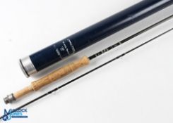 Hardy Ultralite 9' 2 piece carbon fly rod, line rate #6, grey spiral blank, guides whipped black,