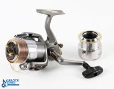 Daiwa Samurai-7i fixed spool spinning reel with spare spool, good bail, front tensioner, light