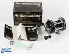 Abu Sweden Ambassadeur Multiplier 6500CA No 801100, original box, instructions, spanner and cloth